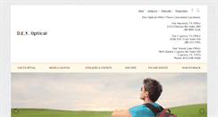 Desktop Screenshot of deyoptical.com